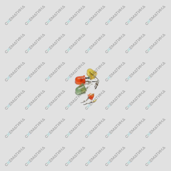 Светодиоды АЛ307 белые выводы, под пластиком желтые